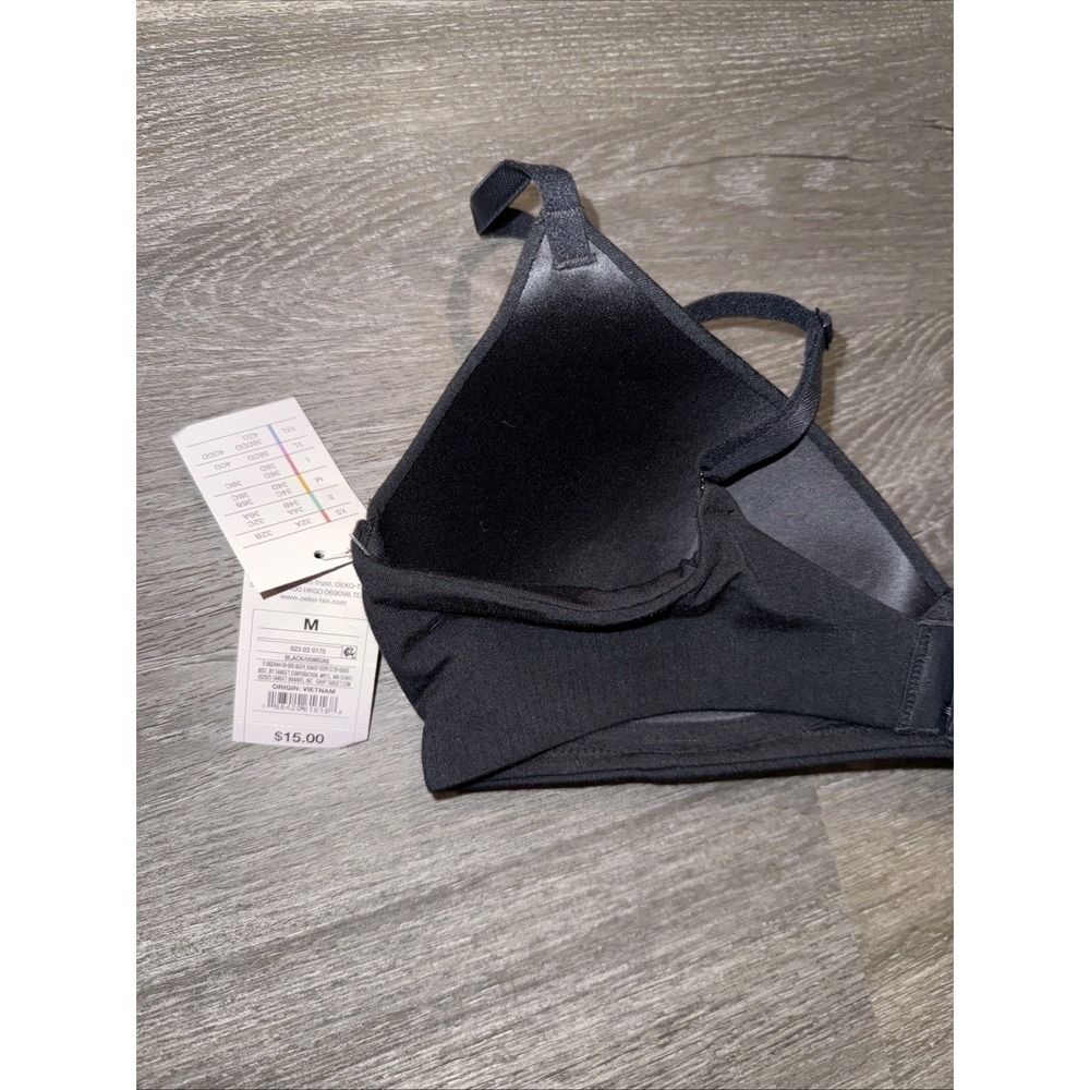 Auden Size M black Modal Blend Lightly Lined Bralette - Picture 6 of 8